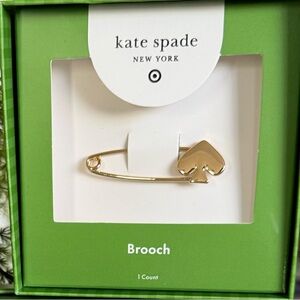 Kate Spade Target Gold Safety Pin Brooch